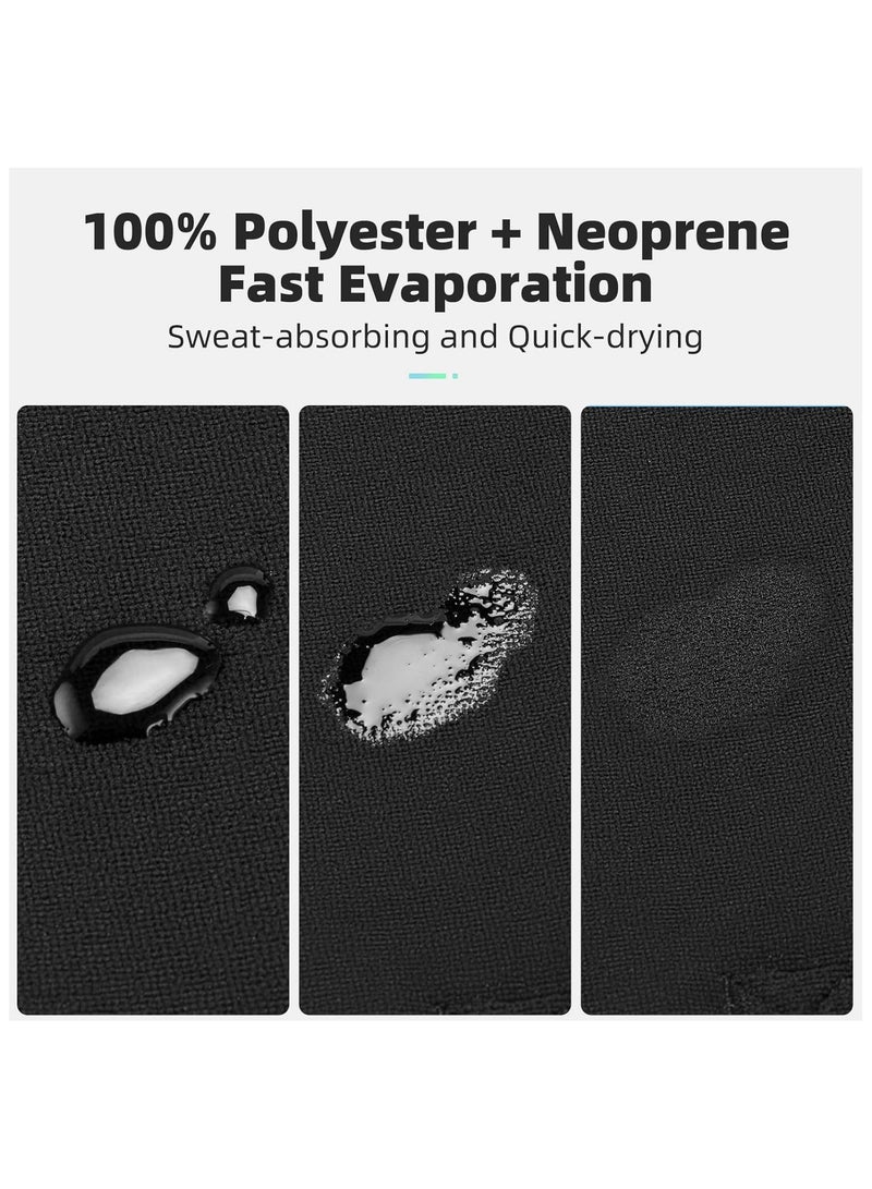 SOLARAE Bicycle Trainer Sweat Net Bike Frame Guard Absorbs Sweat Absorbs Prevent Bicycle from Corrosion Bicycle Trainer Roller Sweat Absorb Guard Strap Net Cover with Phone Pouch TPU Touch Screen - Image 5