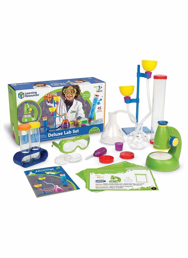 Learning Resources - Learning Resources Primary Science Deluxe Lab Set, 20 Kids Science Experiments, Realistic Lab Tools for Kids, Preschool STEM Toys, Test Tubes for Kids, 45-Piece, Ages 3+ - Image 1