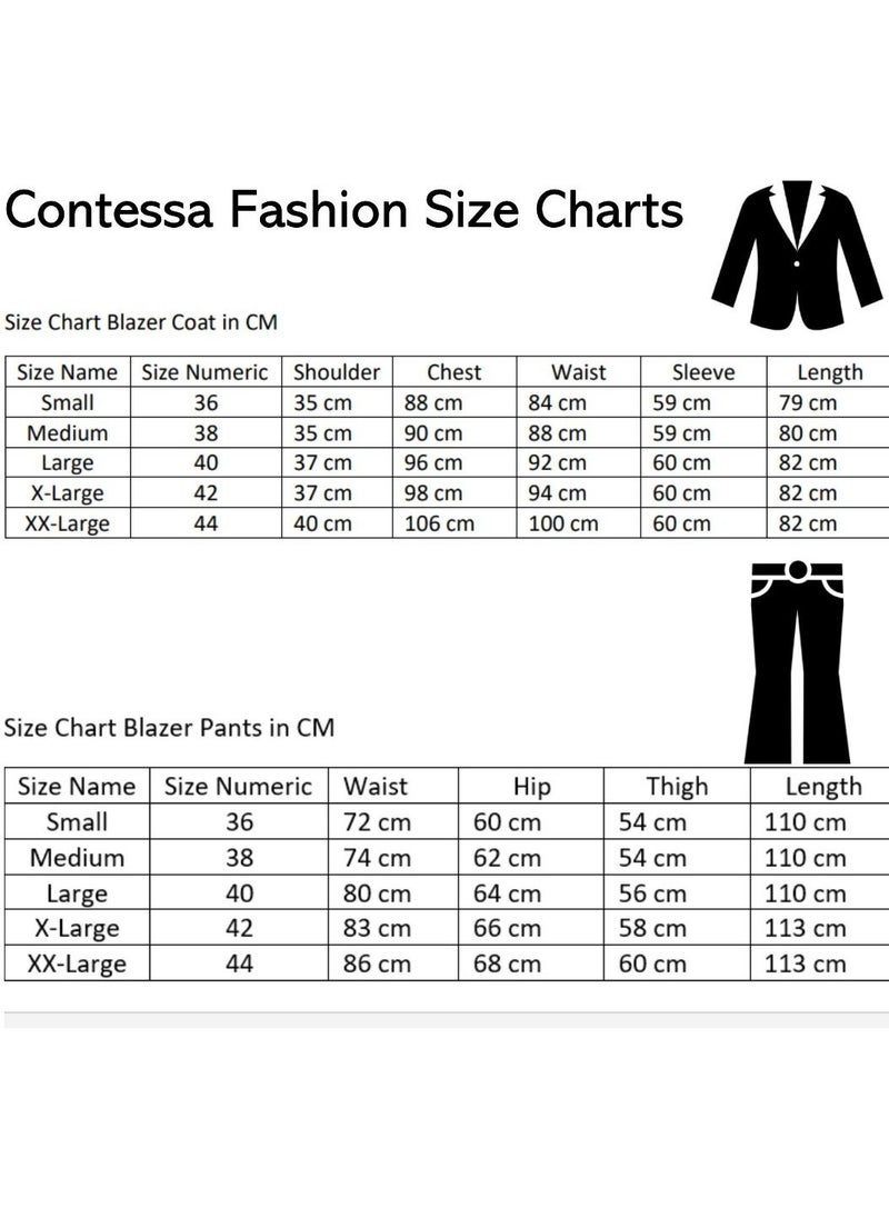 Contessa - CONTESSA Graphic Printed Multi Color Elegant Suit - Image 1