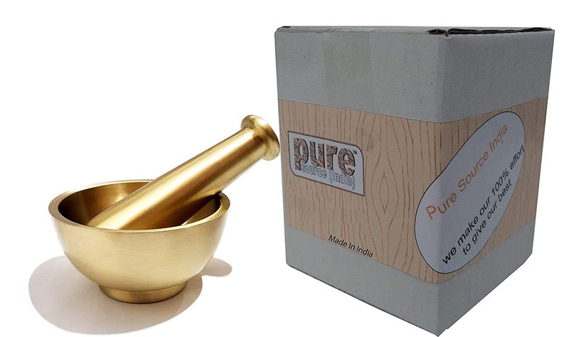Pure Source India Kitchen Khalbatta Okhli Masher Mortar And Pestle Set Extra Deep Bowl - Image 4