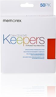 Memorex CD/DVD Keepers - Plastic Sleeves - 50 Pack - Image 1