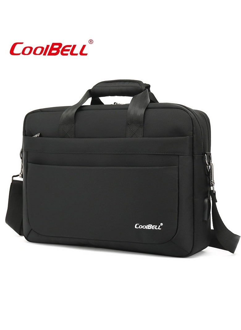 CoolBELL - Men's Large Capacity Laptop Bag Briefcase Black - Image 1