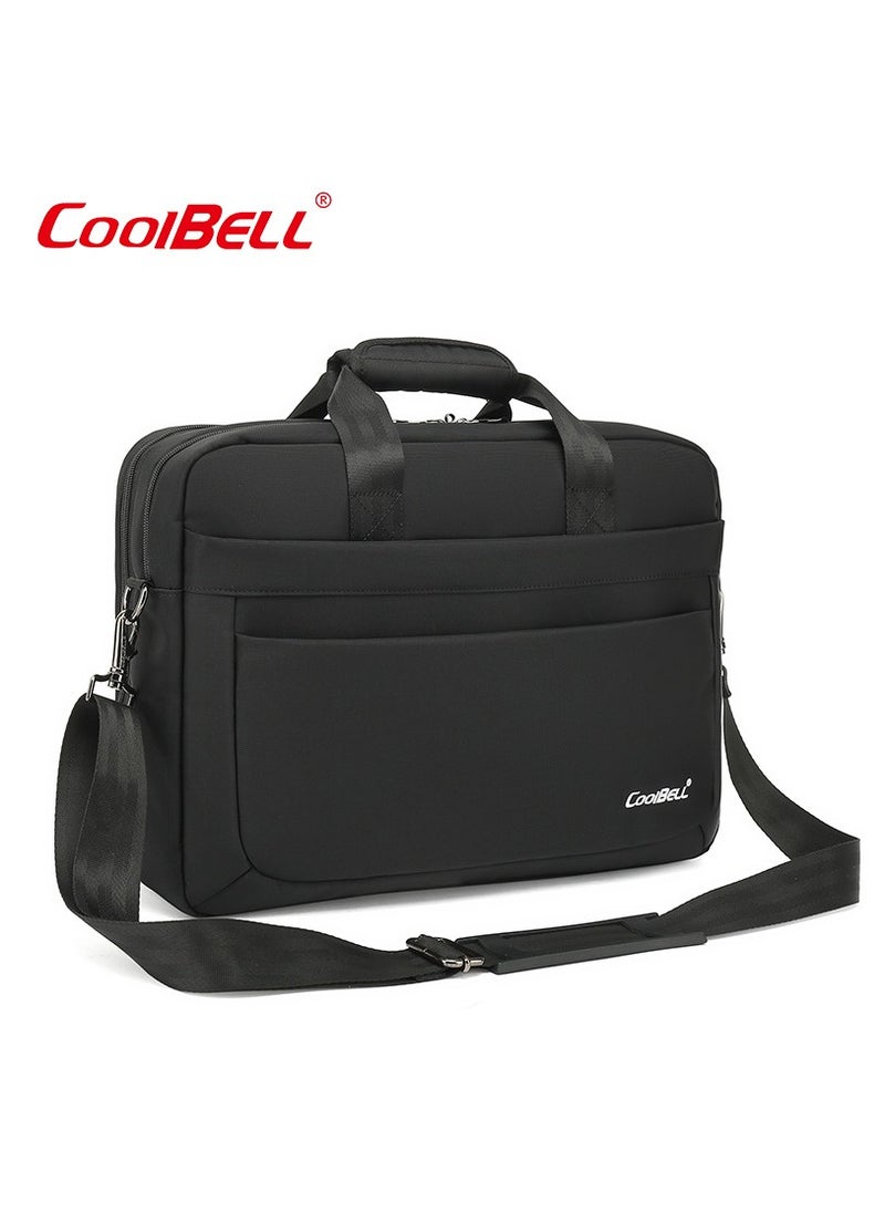 CoolBELL - Men's Large Capacity Laptop Bag Briefcase Black - Image 1