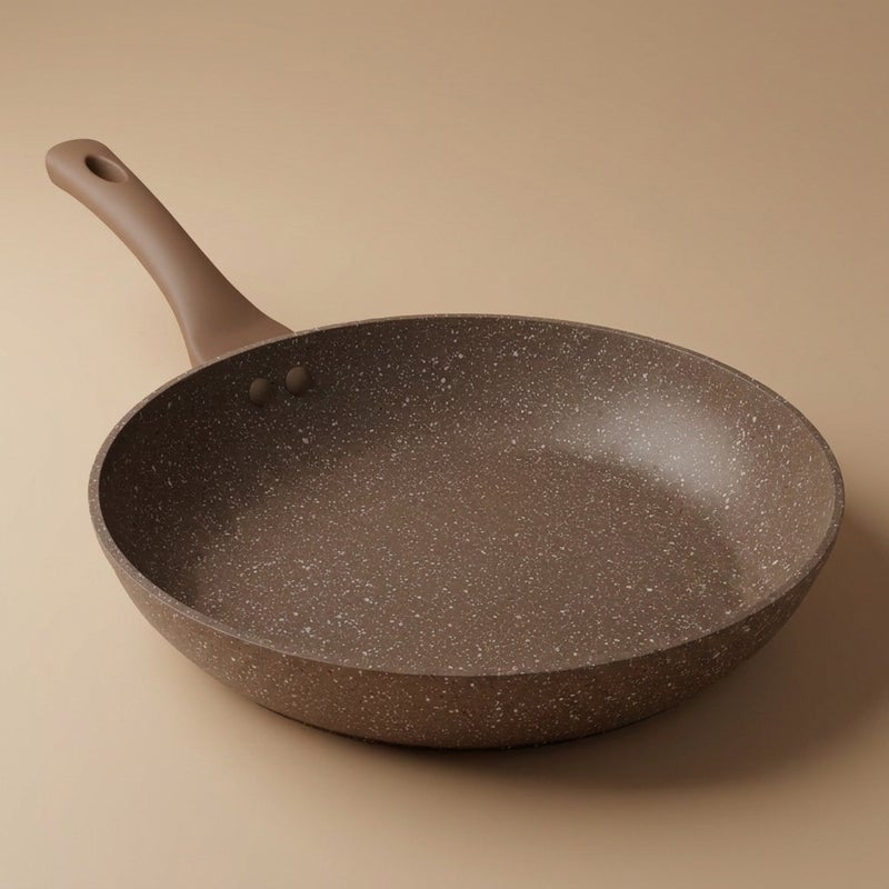 Rocky Granite Frying Pan, 20 cm - Brown - Image 1