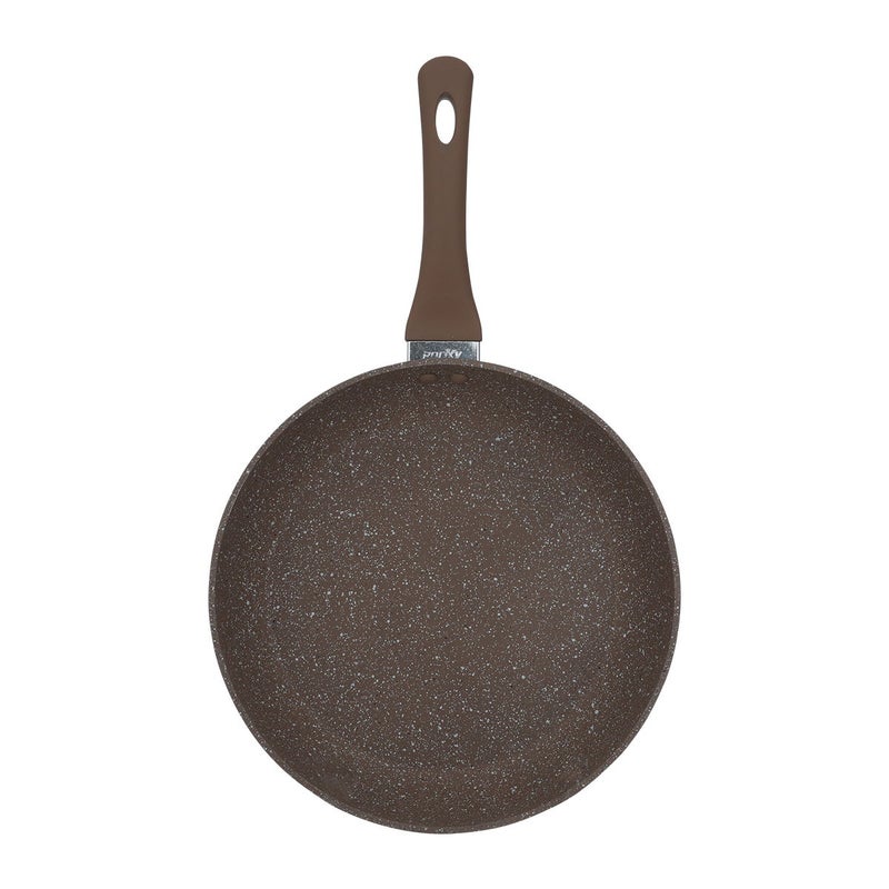Rocky Granite Frying Pan, 20 cm - Brown - Image 4