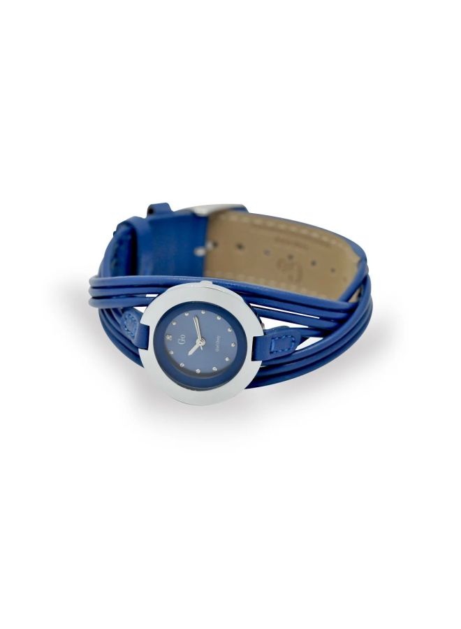 GO Women Water Resistant Analog Watch 698119 - 30 mm - Blue - Image 2
