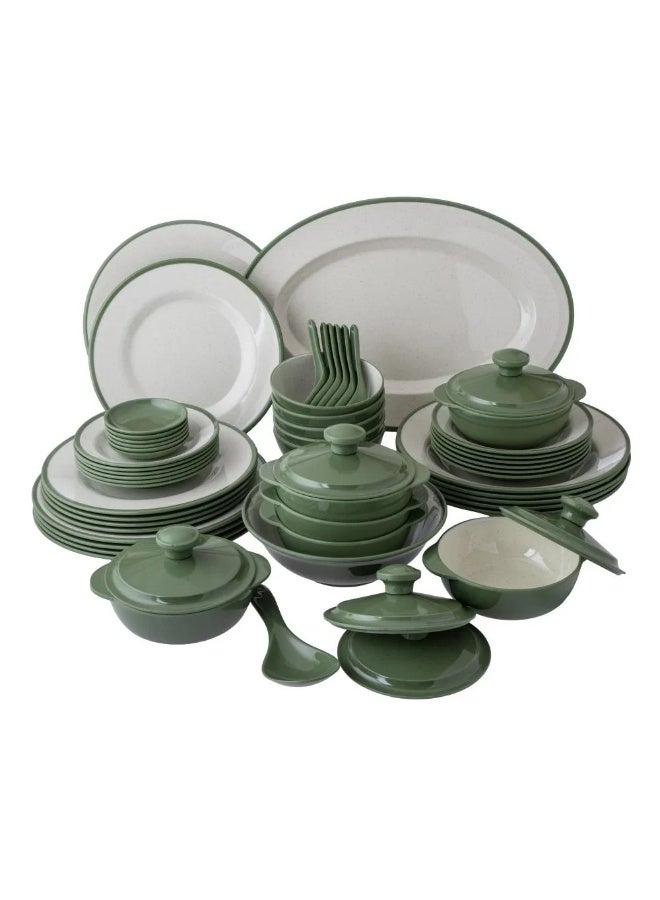 سي سي بن شيهون طقم سفرة 57 قطعة من الميلامين العالي الجودة و الأمن في الميكرويف - Image 1