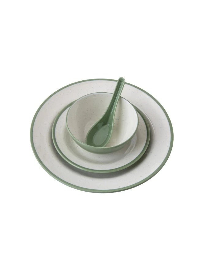 سي سي بن شيهون طقم سفرة 57 قطعة من الميلامين العالي الجودة و الأمن في الميكرويف - Image 4