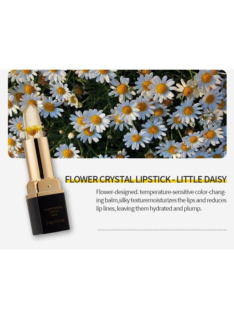 Kormesic 3PCS Crystal Lipstick Set - Blue Rose, Rose, Daisy 3.5g - Vibrant & Moisturizing - Image 5