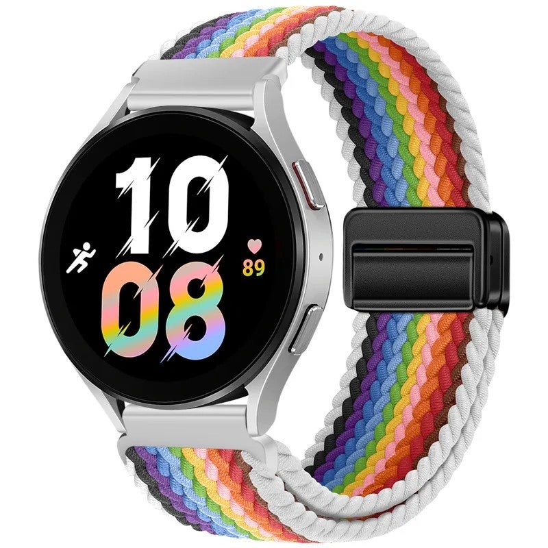 Bluejw Braided Nylon Watch Strap 20mm 22mm Replacement Wristband for Samsung Galaxy Watch and Huawei Smart Watches – Sporty, Durable, Comfortable - Image 1