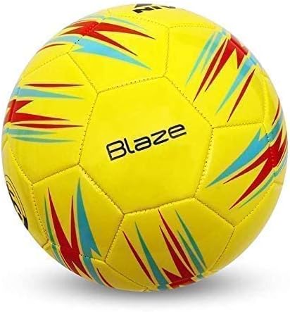 Nivia Blaze Machine Stitched Football, Rubber,(Size 5, Yellow) - Image 2