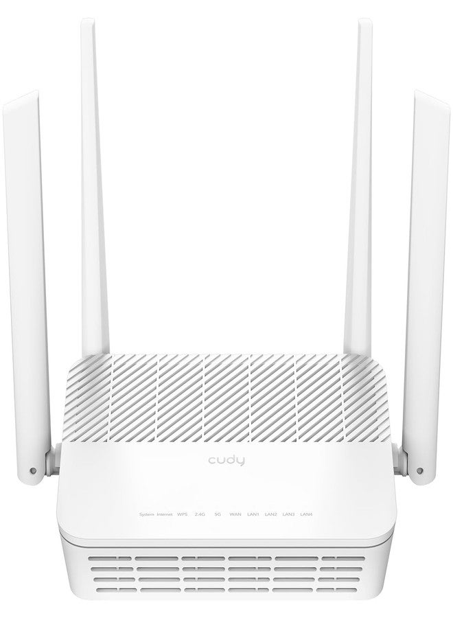كودي راوتر Cudy AX3000 متعدد الجيجابت ثنائي النطاق بتقنية WiFi 6 Mesh، منفذ WAN RJ45 بسرعة 2.5 جيجابت في الثانية، 4 منافذ جيجابت RJ45، 4 هوائيات 5 ديسيبل، MU-MIMO، OpenVPN، Wireguard، Zerotier، IPsec VPN، تطبيق سحابي - Image 1