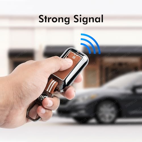 SHOPOFLUX Key Cover Compatible with Baleno, Grand Vitara, XL6, Swift, Brezza, Celerio,eVitara, Ertiga, Dzire, Fronx, Urban Cruiser, Rumion, Glanza, Hyryder,Victoris 2 Button Key (Metal Brown Silicone) - Image 3