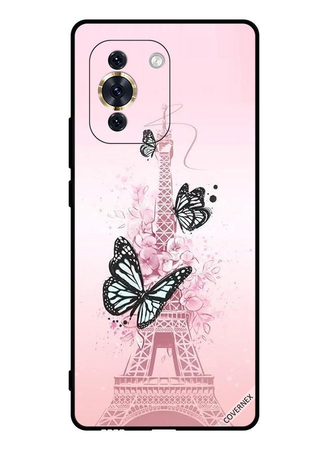 Covernex Protective Case Cover For Huawei Nova 10 Pro Butterflies On Eiffel Tower - Image 1