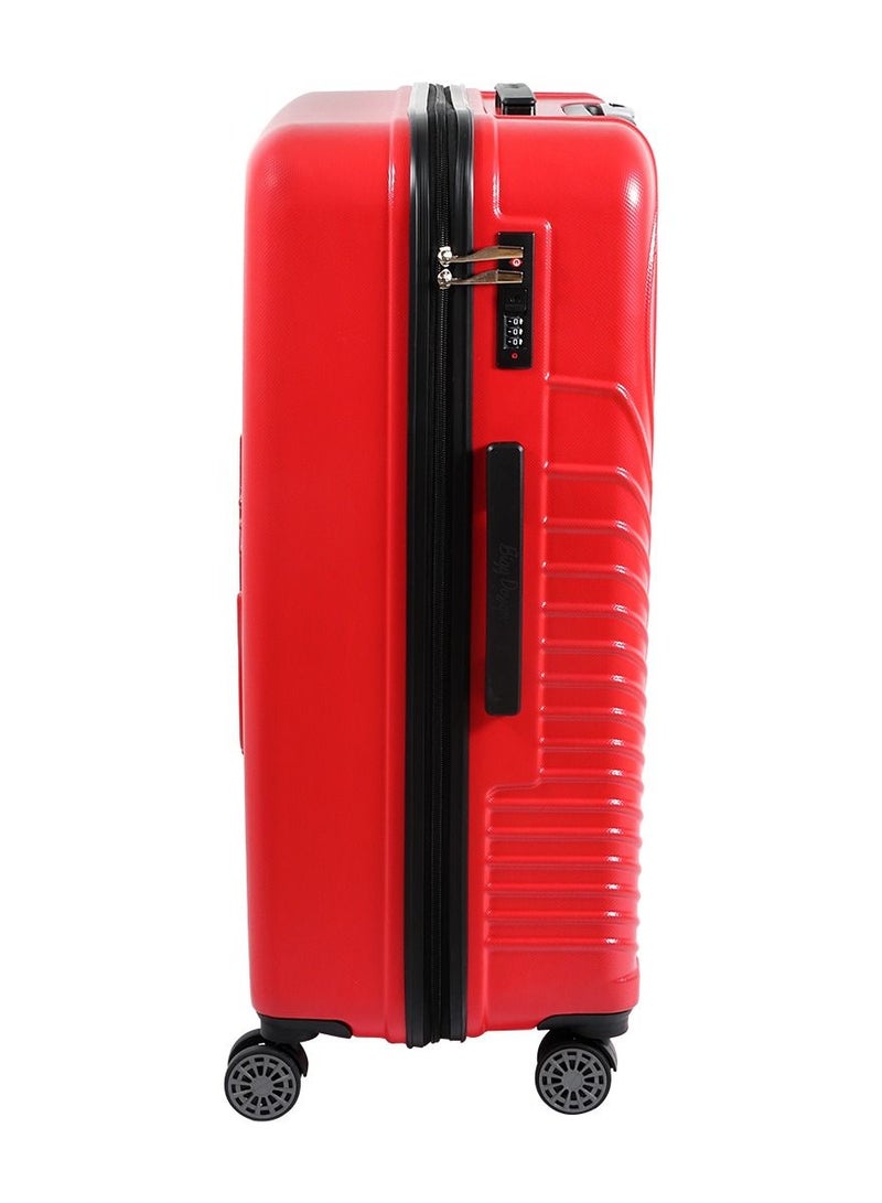 بيج ديزاين تصميم قطط خفيف الوزن للحمل مع عجلة دوارة ونظام قفل أحمر 24 بوصة - Image 3