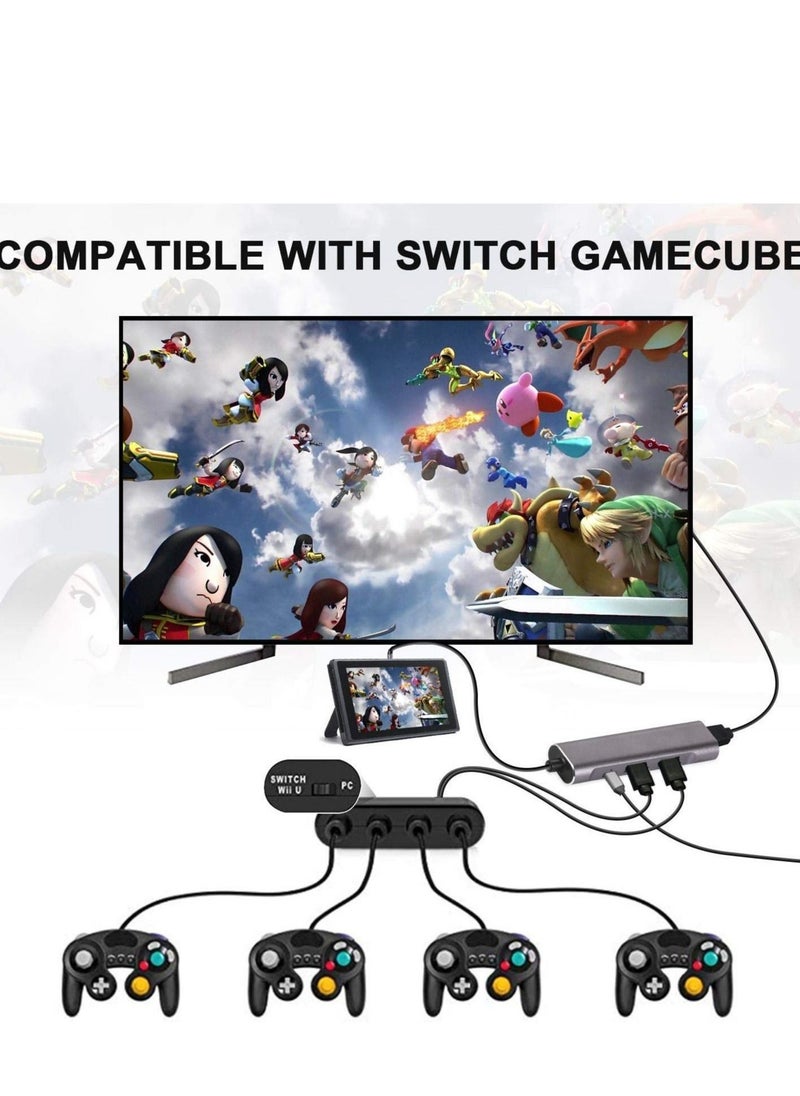 USB C-Type to HDMI Digital AV Multi-Port 4-in-1 Hub for Switch OLED/Nintendo USB-C (USB3.1) Adapter PD PC Charger for Samsung DeX Travel TV Docking Station 4K HDMI Dock