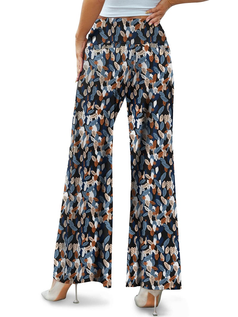 Arolina Women's Stretchy Wide Leg Palazzo Lounge Pants Casual Comfy High Waist Palazzo Pants - Image 5