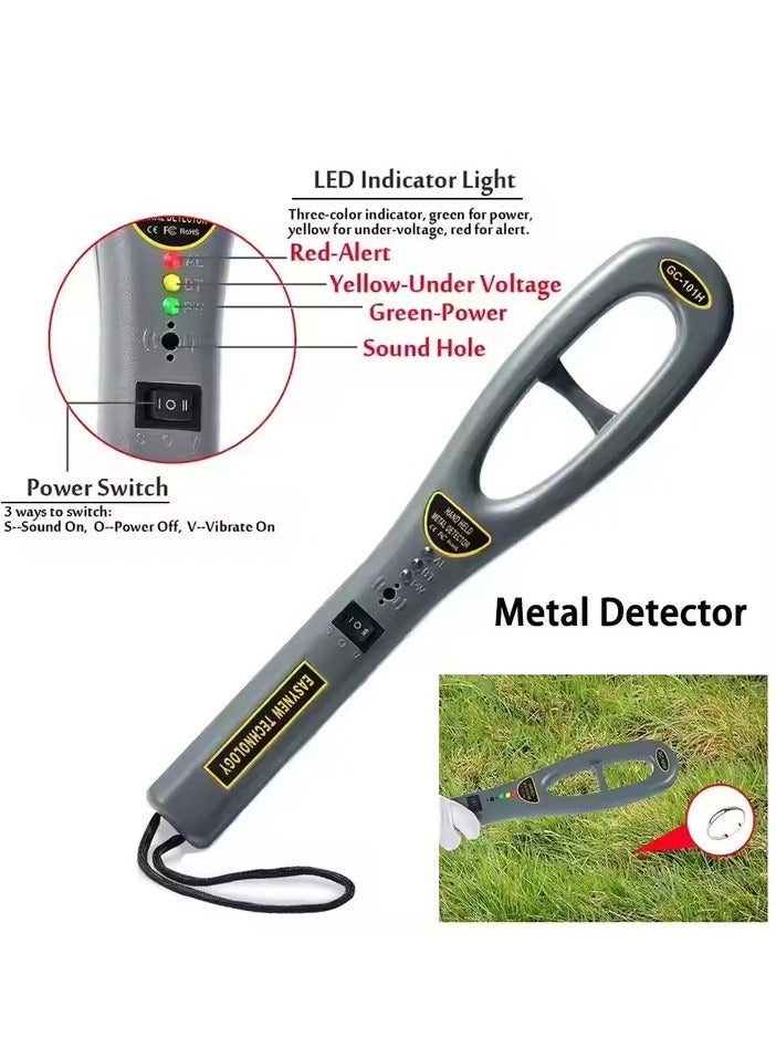 KKmoon Handheld Metal Detector Safety Inspection Buzzer Vibration Security Check - Image 3
