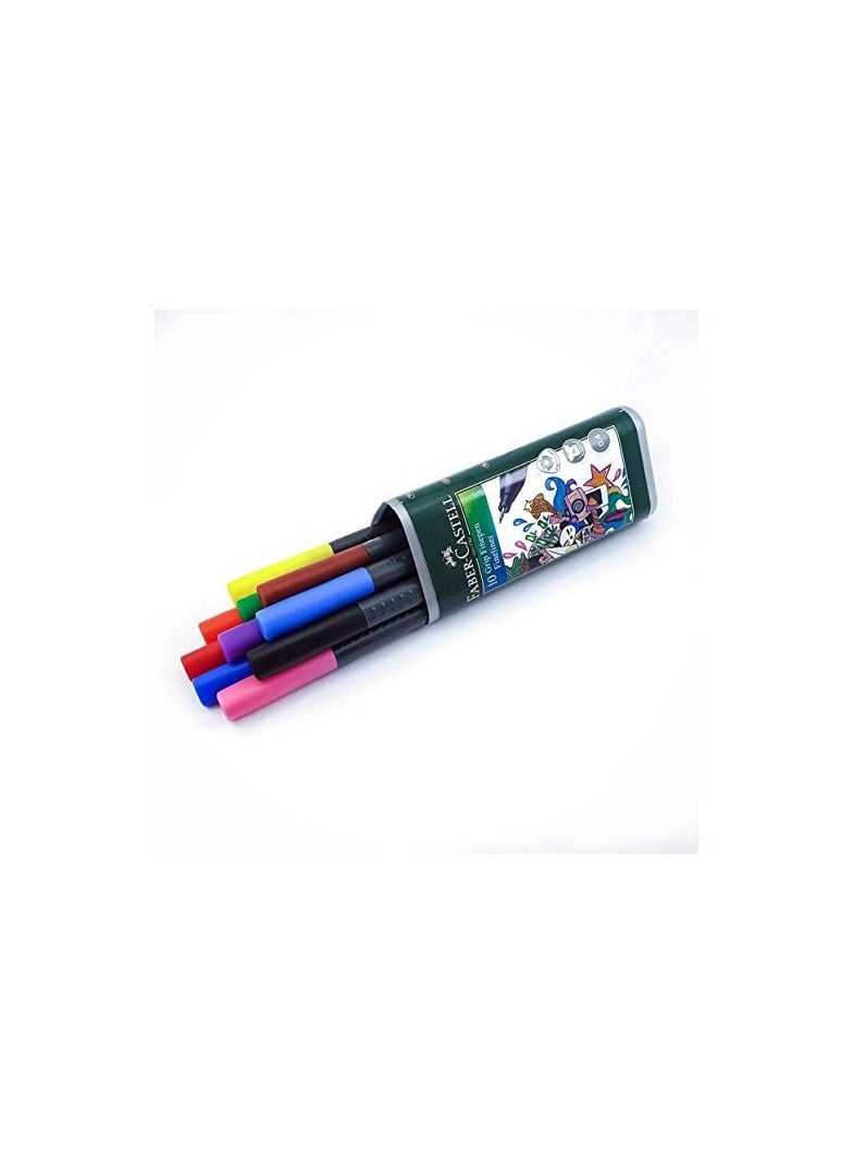 FABER-CASTELL  Grip Fine Pen 0 4Mm Plastic Tube Of 10 Color - Image 3