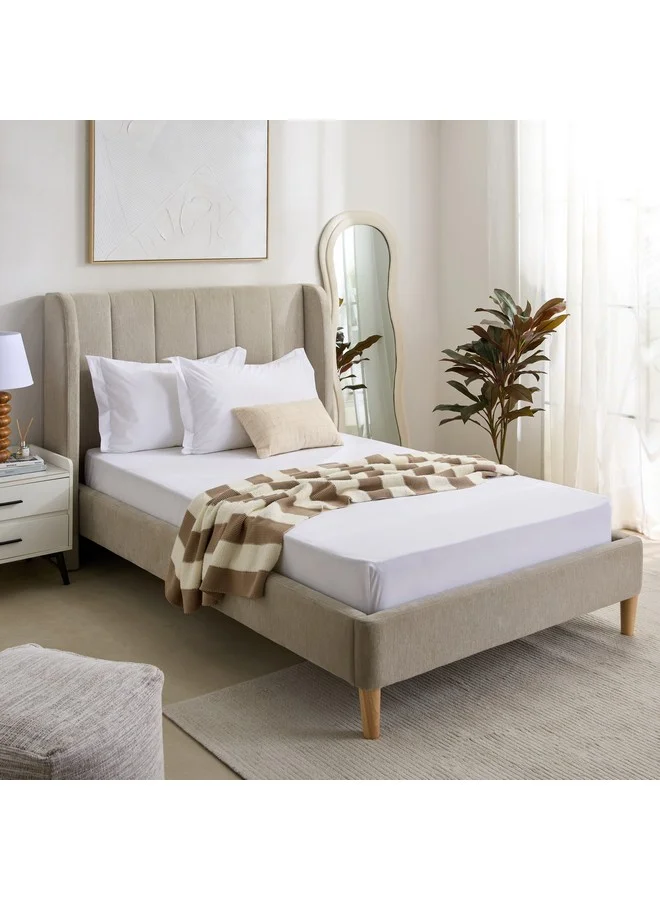 هوم بوكس شرشف سرير مزدوج Purely-percale 300TC 140x200x40 سم
