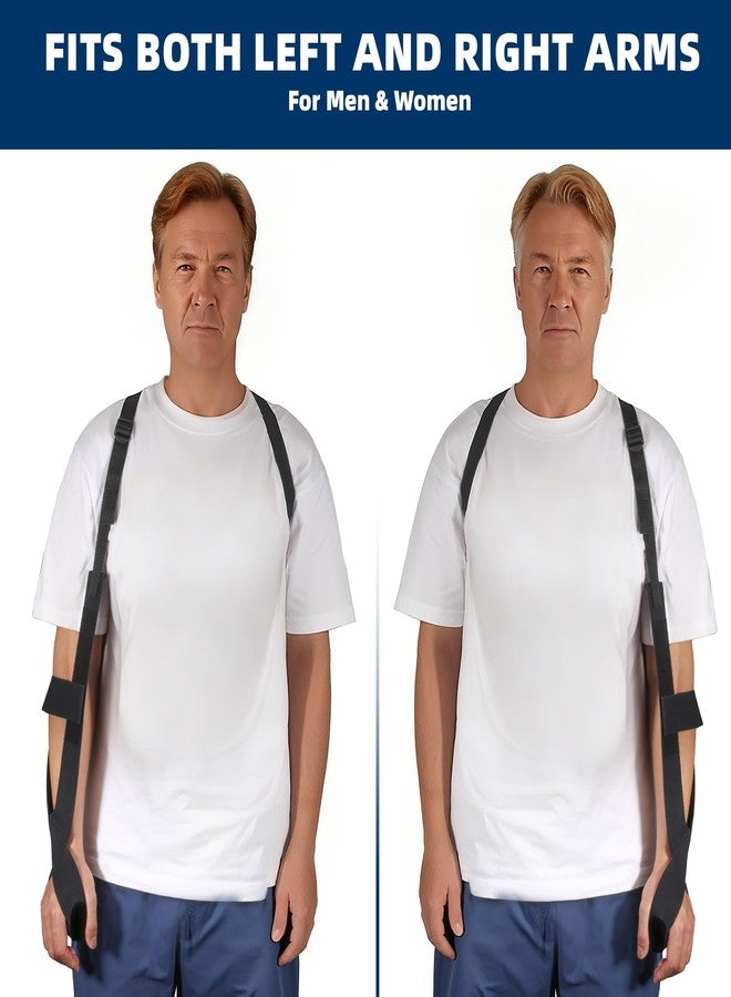 حمالة ذراع Cnosky 5702957، حزام كتف قابل للتعديل مع قفل 4-Lab، نسيج يسمح بالتهوية لراحة طوال اليوم، أسود (كبير: الطول 5'10"-6'4"، الوزن 180-235 رطل) - Image 5
