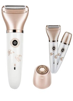 Ru syanl Electric Epilator for Women Painless 2-in-1 Women Shaver Hair Remover for Face, Legs and Underarm Portable Waterproof Bikini Trimmer Wet and Dry Cordless Lady Hair Removal  - Image 1