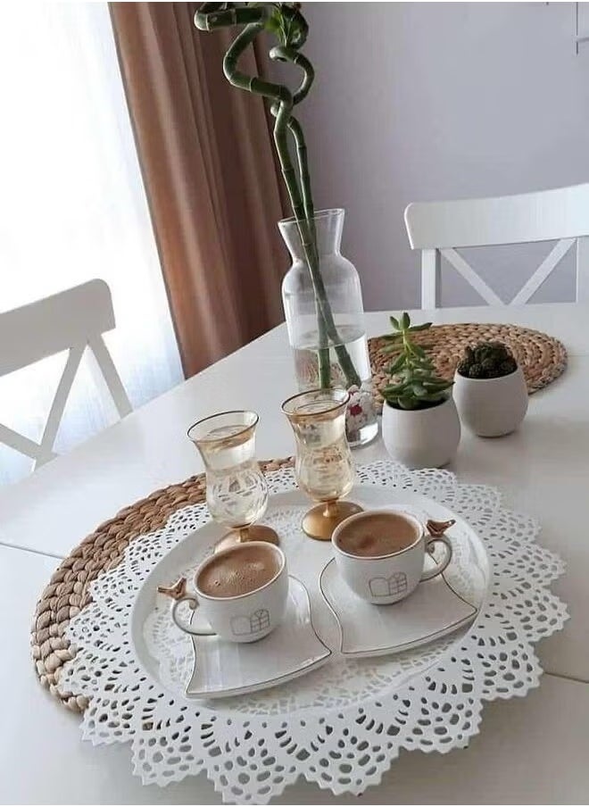 ماركة غير محددة صينية تقديم بلاستيك بتصميم شفاف مضادة للكسر مقاس 16 بوصة (لون ابيض)  - Image 3