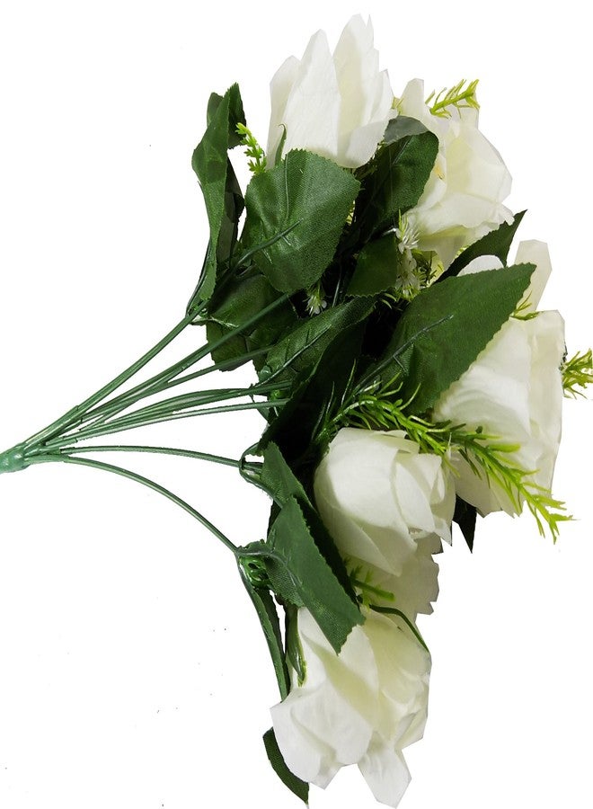 brown leaf Flower Artificial Bunch 45 cm Tall Artificial Carnation 2 Bunch with Many Flower Heads - Image 1