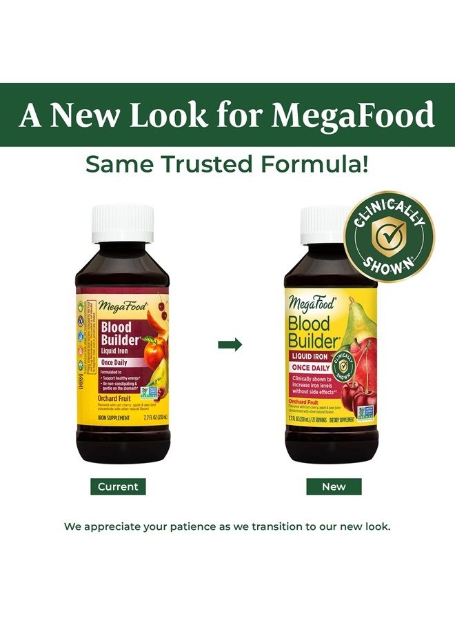 MegaFood Blood Builder Liquid Iron - Iron Supplement with Vitamin B12 - Clinically Shown to Increase Iron Levels without Constipation - Healthy Energy Levels - Non GMO, Vegan - 7.7 Fl Oz (23 servings) - Image 2