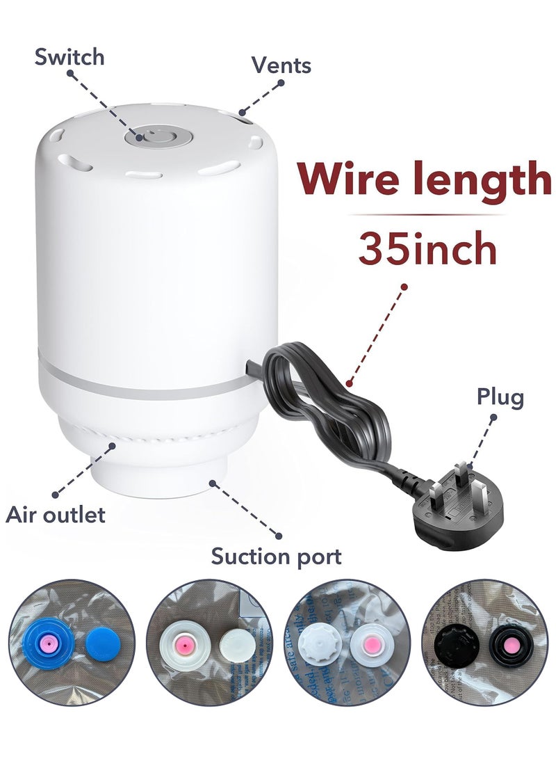 9 Pcs Vacuum Seal Storage Bags with Electric Pump, Reusable Space Saver Bags, Premium Vacuum Storage Bags, Storage Vacuum Sealed Bags for Clothes, Comforters, Blankets, Bedding  - Image 3