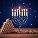 Blueweenly 24 Pcs Hanukkah Wooden Dreidels with 12 Colorful Markers 35inch Blank Wooden Dreidels Hanukkah Unfinished Chanukah Dreidels for Hanukkah Party DIY Projects Crafts Family Fun Supplies - Image 4