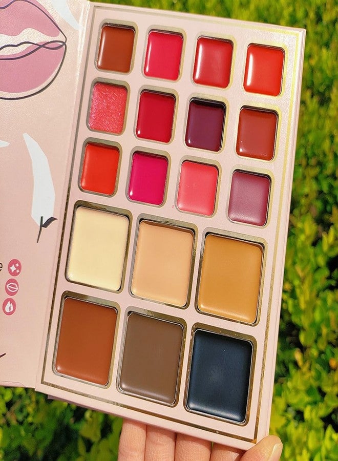 AFFLANO 5-in-1 Foldable Makeup Palette | All-in-One Face, Eyes & Lips | Contour, Blush, Highlighter, Eyeshadow | Long-Lasting & Travel-Friendly | Multipurpose Makeup Book for All Skin Tones & Looks - Image 3