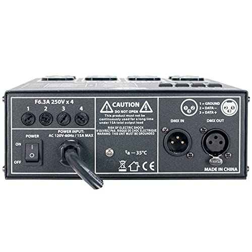 ADJ Products DMX20L 4-Channel Universal DMX Dimmer/Switch Pack, Compact and Portable DP - Image 2