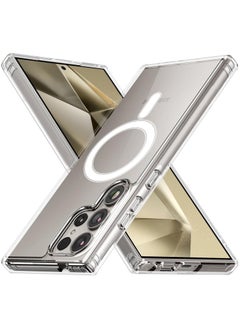 YoYoTech Samsung S24 Ultra Magsafe Case 2024 [Upgraded Build in N52 Magnets] Slim Thin Magnetic Cover Anti Yellowing Anti Scratch Hard Back Crystal Clear  - Image 1
