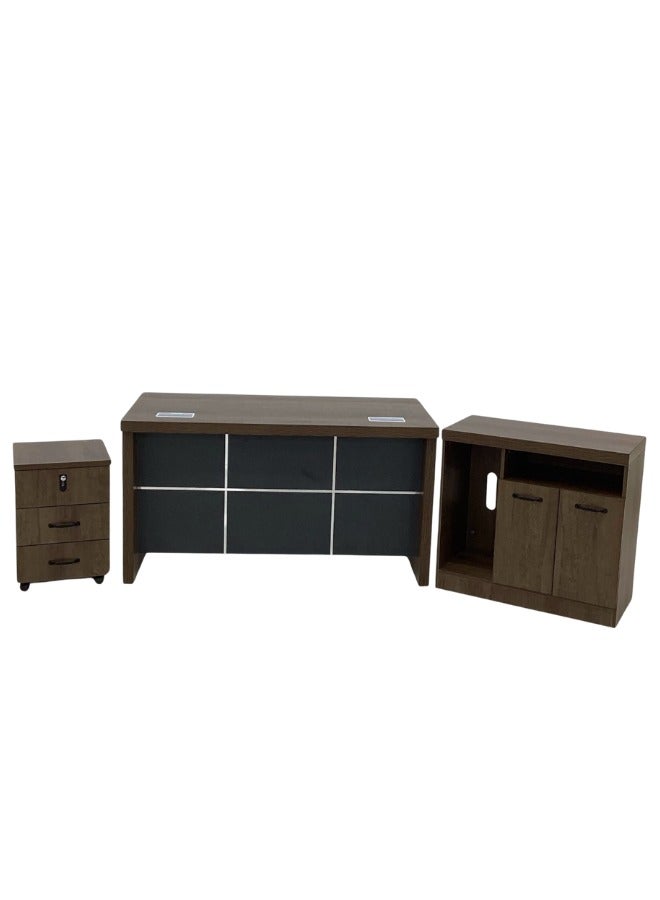 SMART HOME Computer desk and reception counter with storage shelf and ...