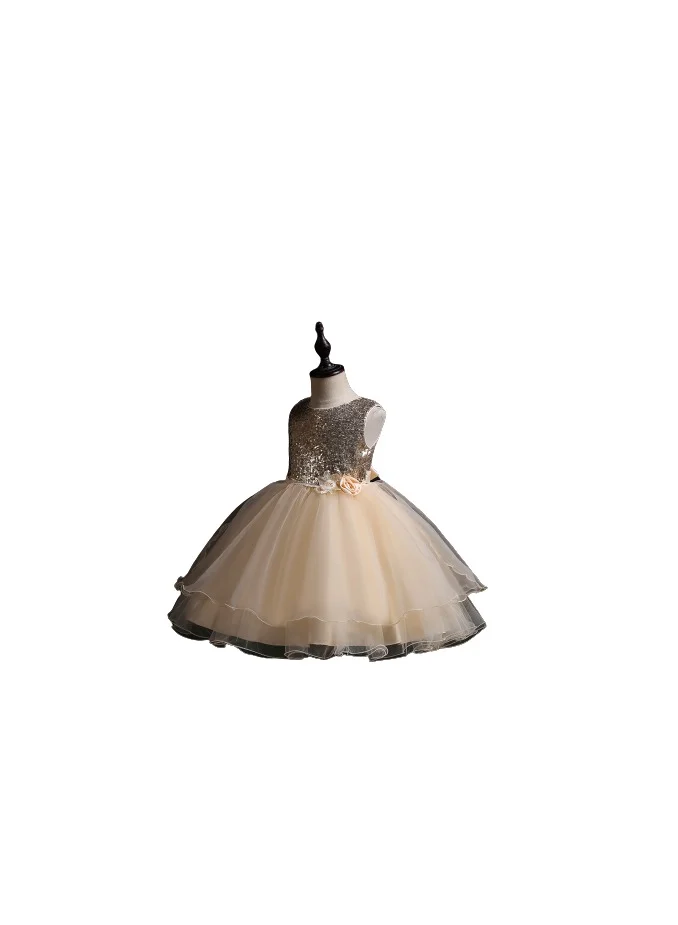 D'Daniela Sequin Bodice Tulle Dress