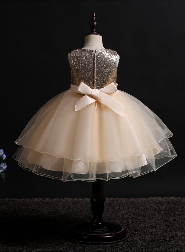 D'Daniela Sequin Bodice Tulle Dress - Image 5