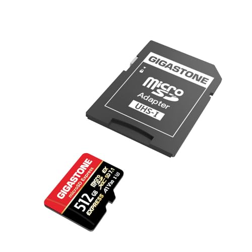 Gigastone 【Designed for Switch 2】 GIGASTONE 512GB microSD Express, R/W 880/650MB/s Compatible with Nintendo-Switch 2, SD 7.1, Professional Camera, A1 V30, with SD Adapter and USB C Card Reader - Image 5