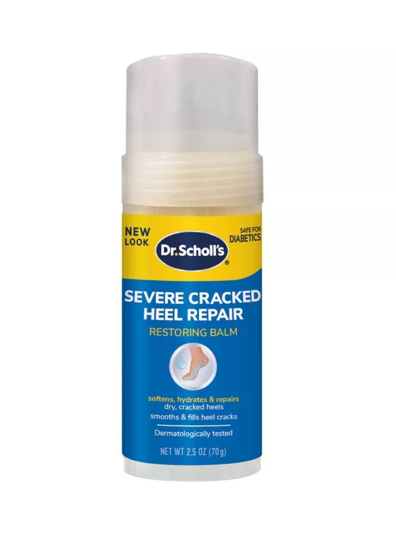 dr scholls Severe Cracked Heel Repair Restoring Balm - Intensely Hydrates & Softens for Healthy Feet with 25% Urea (2.5 oz)