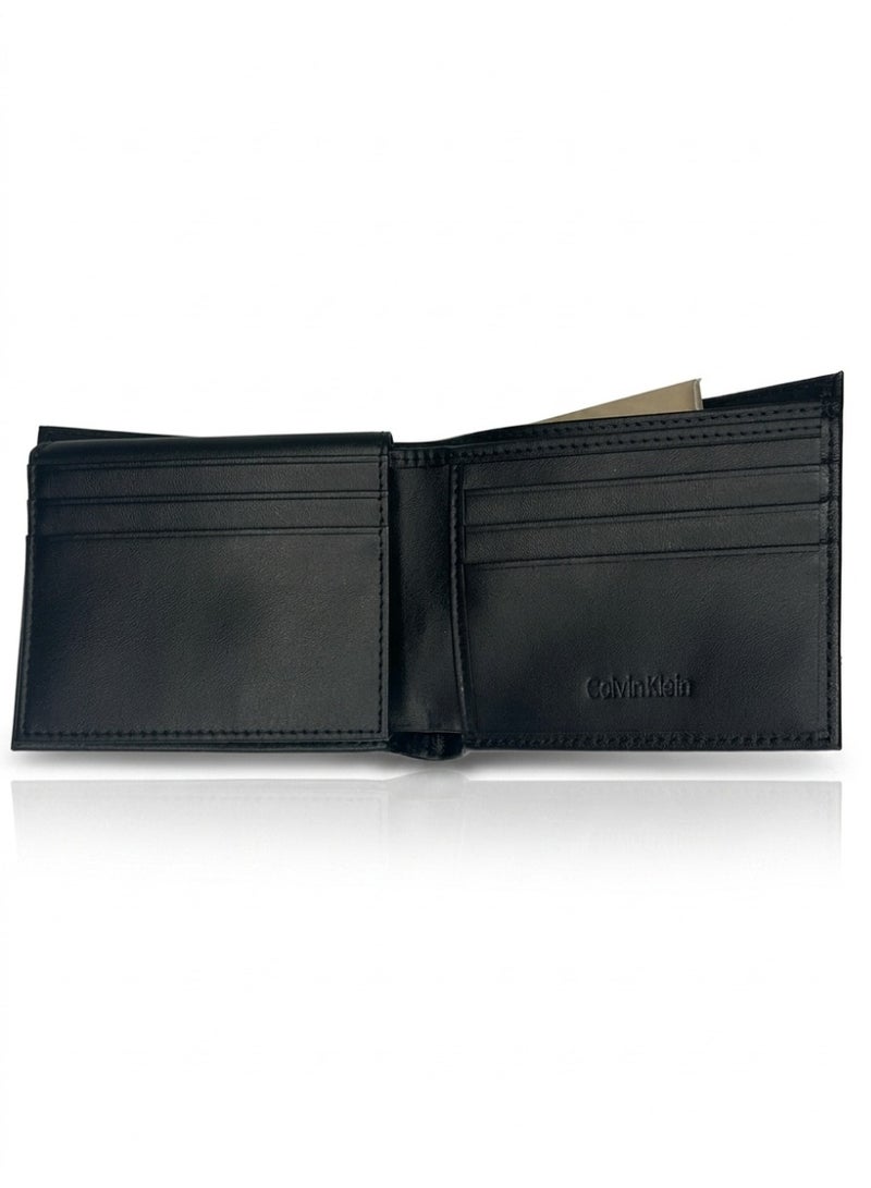 Calvin Klein Jeans Calvin Klein Bi-Fold Wallet For Men Leather Black t8we1.3 - Image 3
