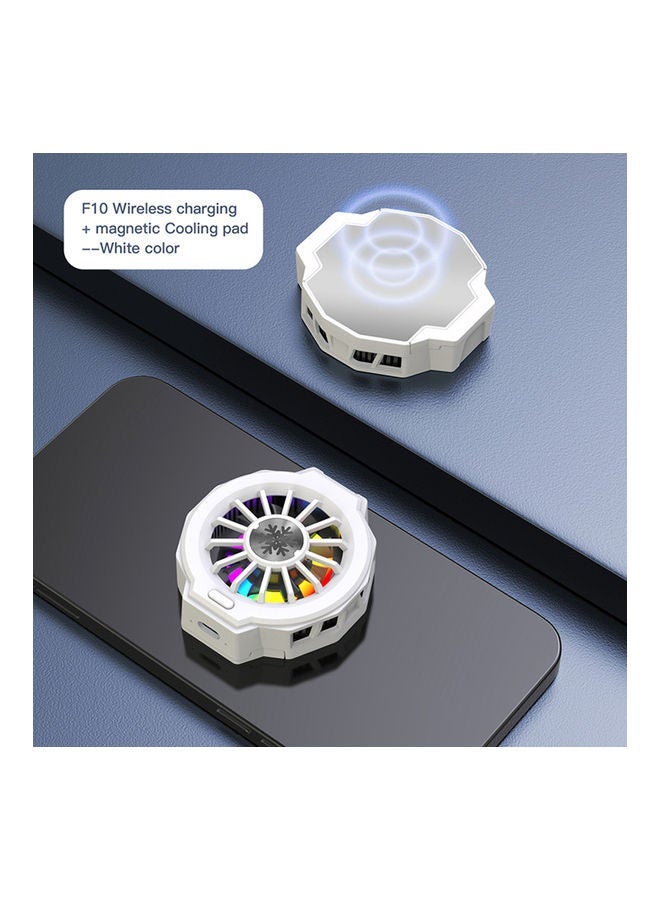 NIBEMINENT Mobile Phone Cooling Pad White - Image 5