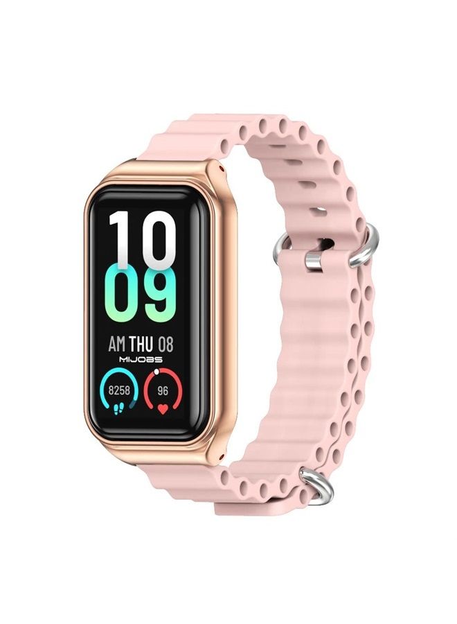 MIJOBS Strap for Amazfit Band 7 Silicone Replacement Strap Watch Wrist Band Smart Bracelet Accessories for Amazfit 7 Fit Band - Image 1