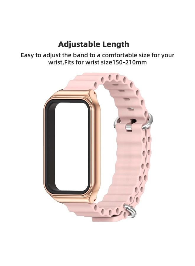 MIJOBS Strap for Amazfit Band 7 Silicone Replacement Strap Watch Wrist Band Smart Bracelet Accessories for Amazfit 7 Fit Band - Image 4