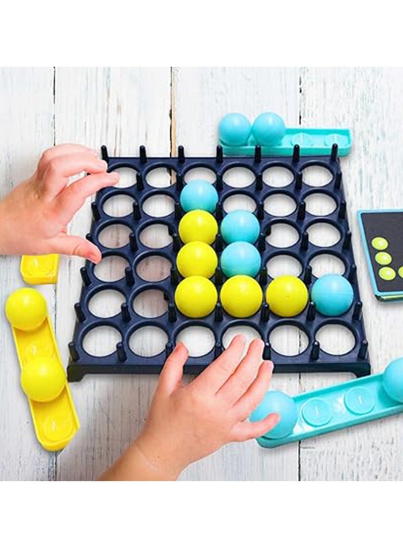 Bounce Game, Ping Pong Challenge Game, Family Bounce Ball Board Game with Party Pattern Challenge, Comes with 16 Balls, 9 Challenge Cards and Party Game Grid, 2-4 Player Game (1 Set) - Image 2