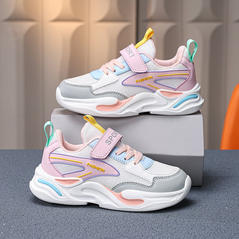 Mesh Sneakers Lightweight Flexible Sole Walking Shoes For Kids Indoor And Outdoor Activities - Image 3