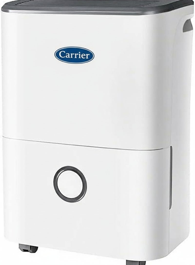 كارير مزيل الرطوبة كاريير ، 20 لتر / 24 ساعة ، حجم الغرفة تقريبًا. (40 م²) ، CDF-20Q7-2 ، مؤقت 24 ساعة ، خزان المياه 3 لتر ، أبيض - Image 4