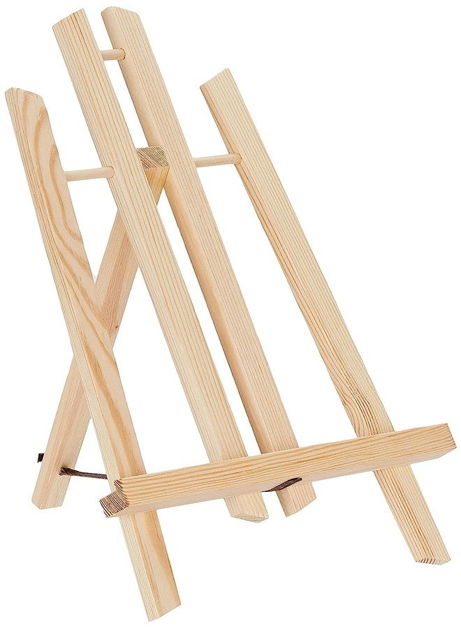 Qatalitic 12 Inches Wooden Easel, Tabletop A-Frame for Artist Painting Mini Canvas, Business Card Display, Students Kids, and Displaying Photos - Image 1