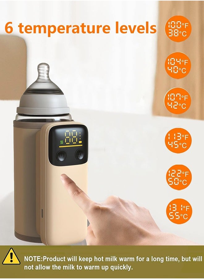 Garlo - Portable Bottle Warmer for Travel, Fast Heating - Travel Bottle Warmer with Battery-Powered Temperature Display (Bottle not Included) - Image 1