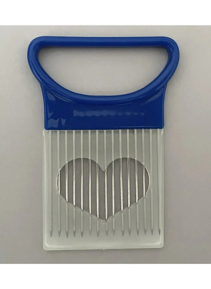 Onion Slicer and Vegetable Cutter Perfect for All Vegetables Fruits and Loosening Meats Stainless Steel Slicer Great Kitchen Multipurpose Handy Tool  - Image 2