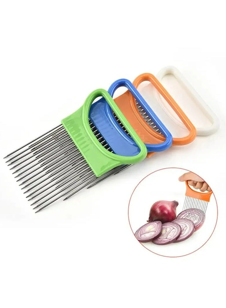 Onion Slicer and Vegetable Cutter Perfect for All Vegetables Fruits and Loosening Meats Stainless Steel Slicer Great Kitchen Multipurpose Handy Tool  - Image 5